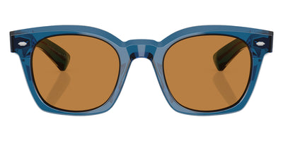 Oliver Peoples® Merceaux 18K OV5498SU 179353 50 Sunglasses - Translucent Blue / Cognac