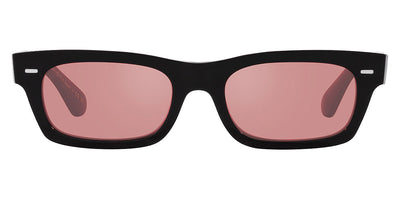 Oliver Peoples® Boudreau L.A OV5510SU 17313E 52 - Black / Magenta Photochromic Mirrored Sunglasses 