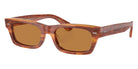 Oliver Peoples® OV5510SU Rectangle OV5510SU 174253 52 Sunglasses - Sugi Tortoise/Cognac 174253