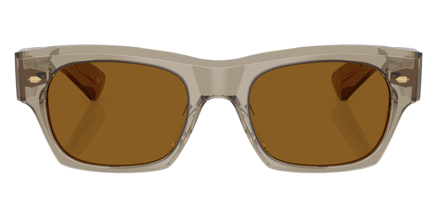 Oliver Peoples® Kasdan 18K OV5514SU 174553 51 Sunglasses - Sencha / True Brown