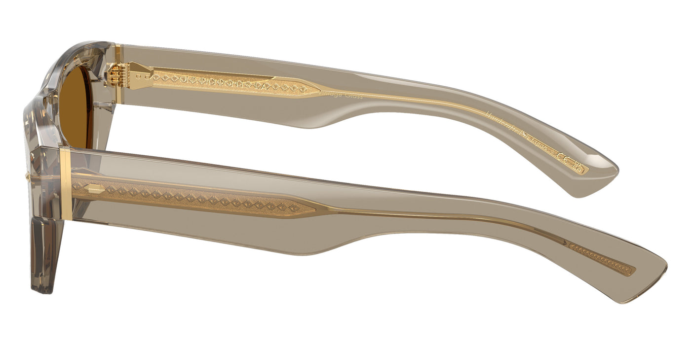 Oliver Peoples® Kasdan 18K OV5514SU 174553 51 Sunglasses - Sencha / True Brown