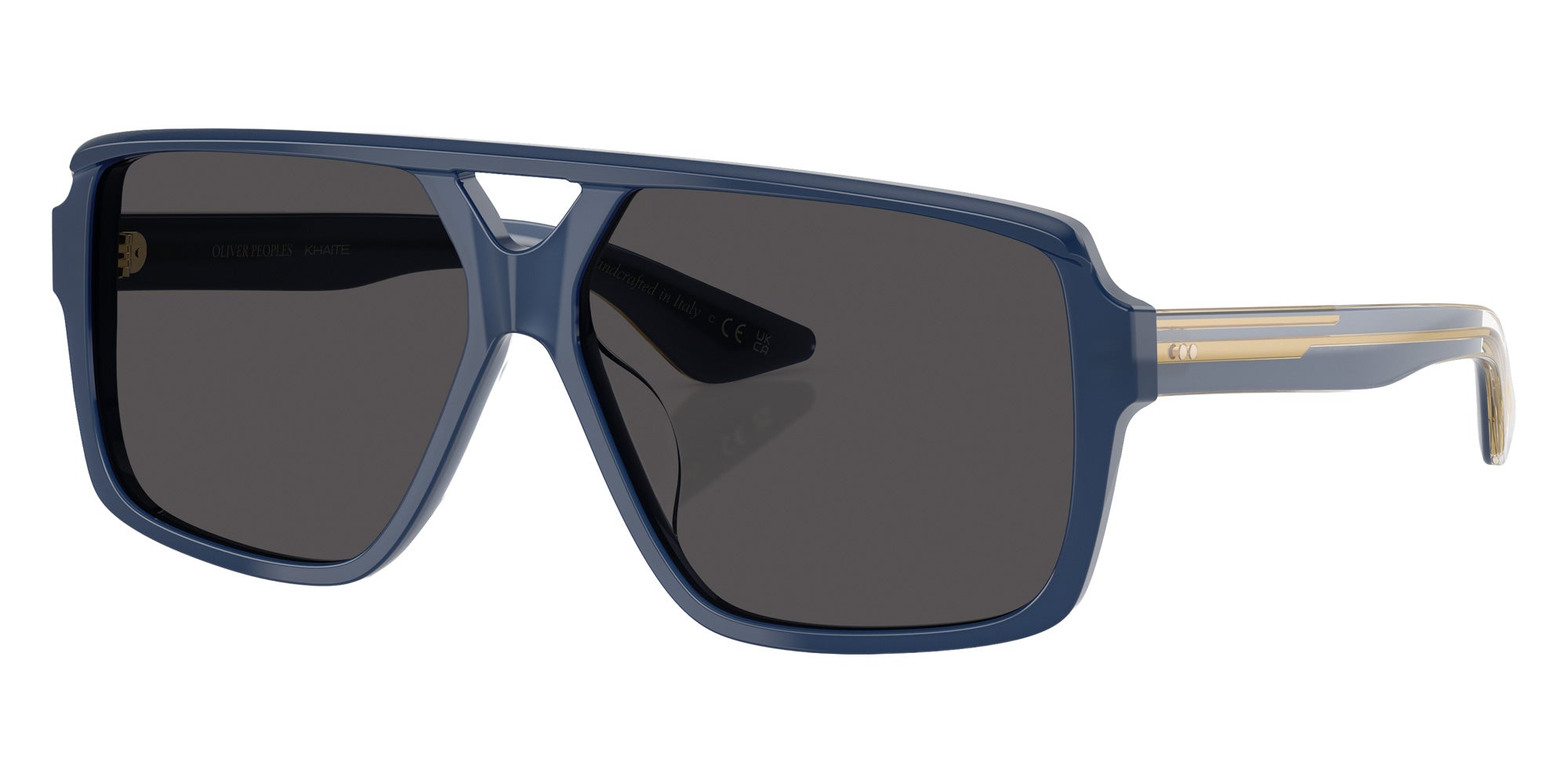 Oliver Peoples® OV5520SU Rectangle OV5520SU 178887 60 Sunglasses - Navy/Crystal/Gray