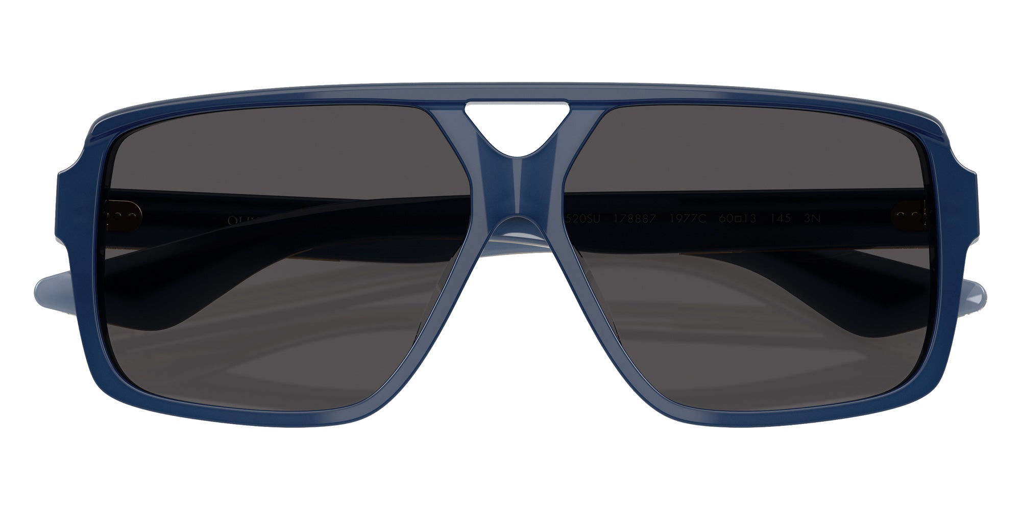 Oliver Peoples® OV5520SU Rectangle OV5520SU 178887 60 Sunglasses - Navy/Crystal/Gray