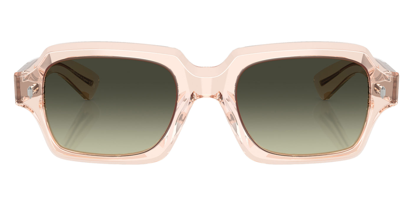 Oliver Peoples® Devaney 18k OV5539SU 1743BH 53 Sunglasses - Cherry Blossom / G-15 Gradient