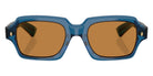 Oliver Peoples® Devaney 18k OV5539SU 179353 53 Sunglasses - Translucent Blue / Cognac
