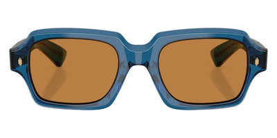 Oliver Peoples® Devaney 18k OV5539SU 179353 53 Sunglasses - Translucent Blue / Cognac