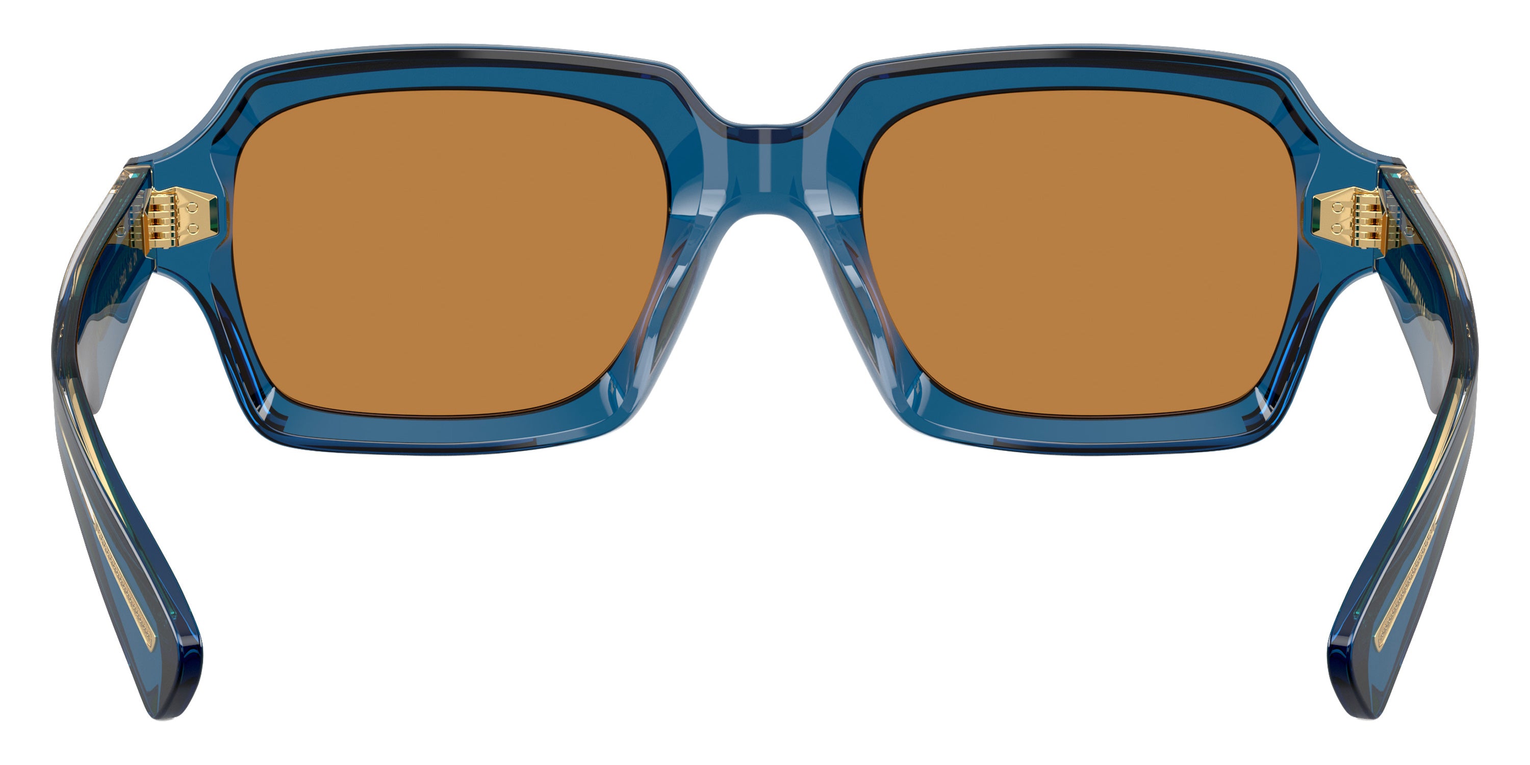 Oliver Peoples® Devaney 18k OV5539SU 179353 53 Sunglasses - Translucent Blue / Cognac