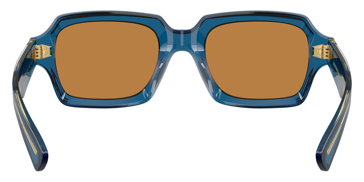 Oliver Peoples® Devaney 18k OV5539SU 179353 53 Sunglasses - Translucent Blue / Cognac