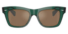 Oliver Peoples® Ms. Oliver OV5542SU 1763G8 51 - Translucent Dark Teal/Cognac Mirror Sunglasses