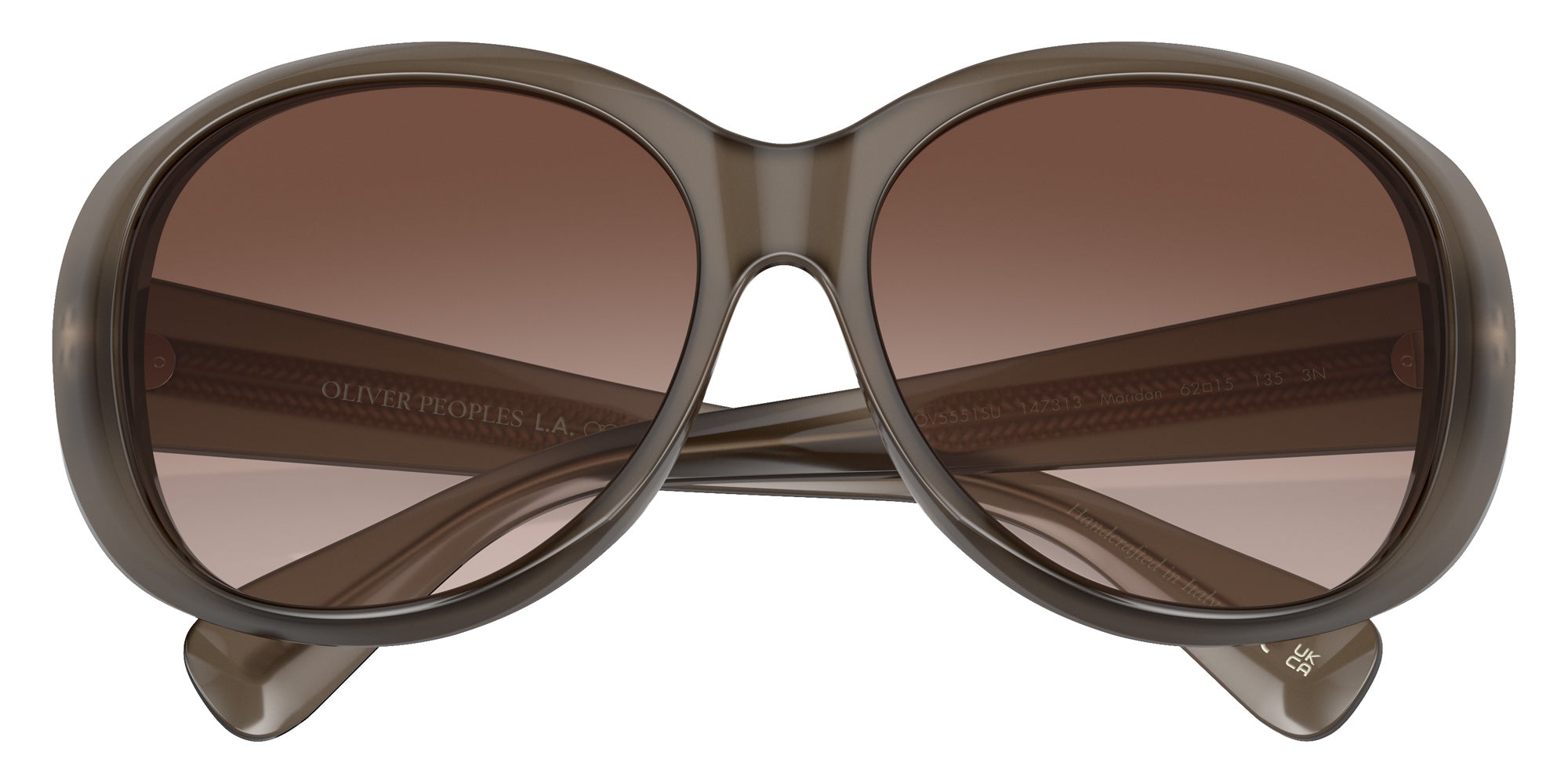 Oliver Peoples® OV5551SU Round OV5551SU 147313 62 Sunglasses - Taupe/Umber Gradient