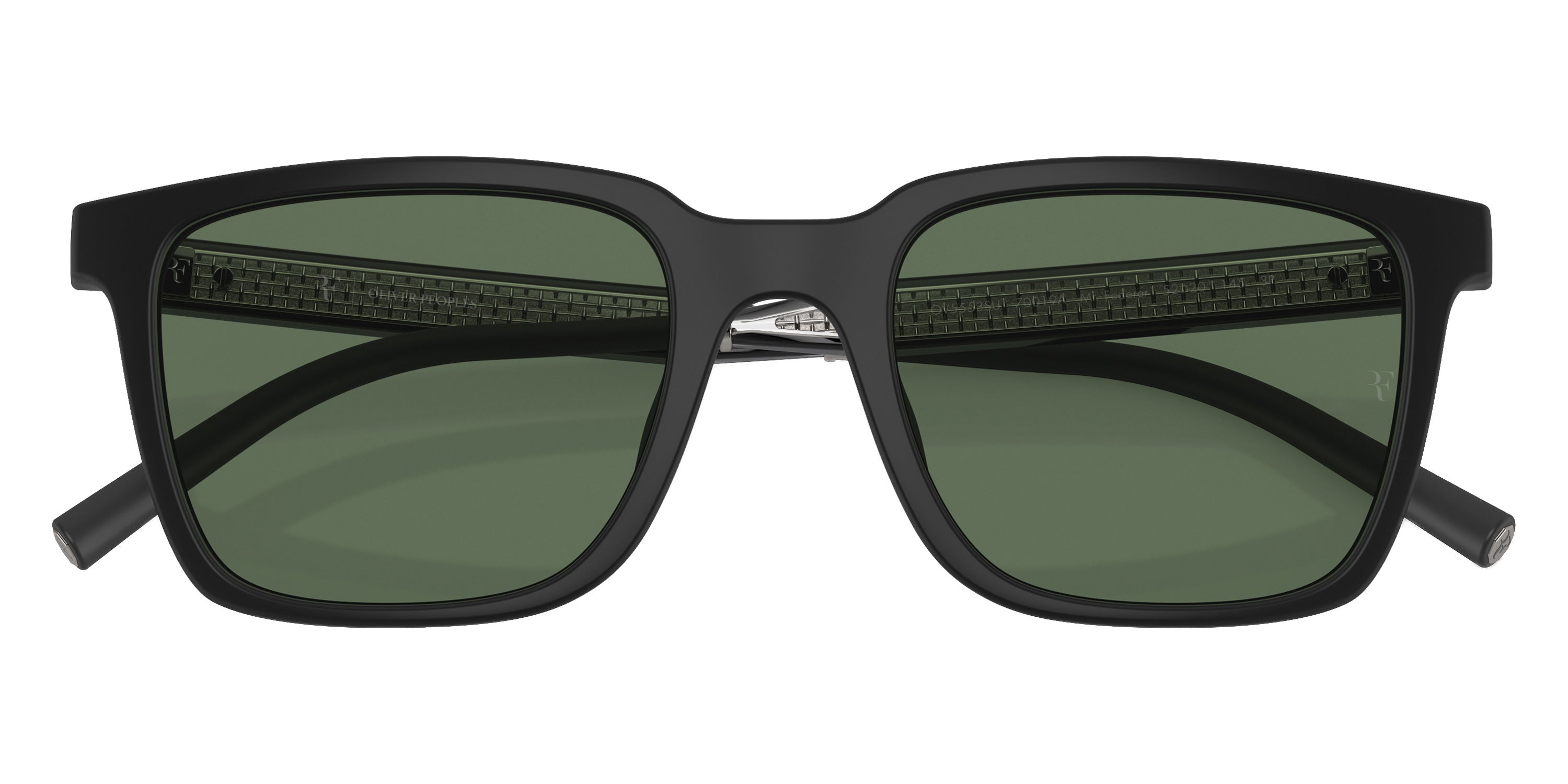 Oliver Peoples® Mr. Federer Sun OV5553SU 70019A 55 Sunglasses - Semi-Matte Black / G-15 Polarized