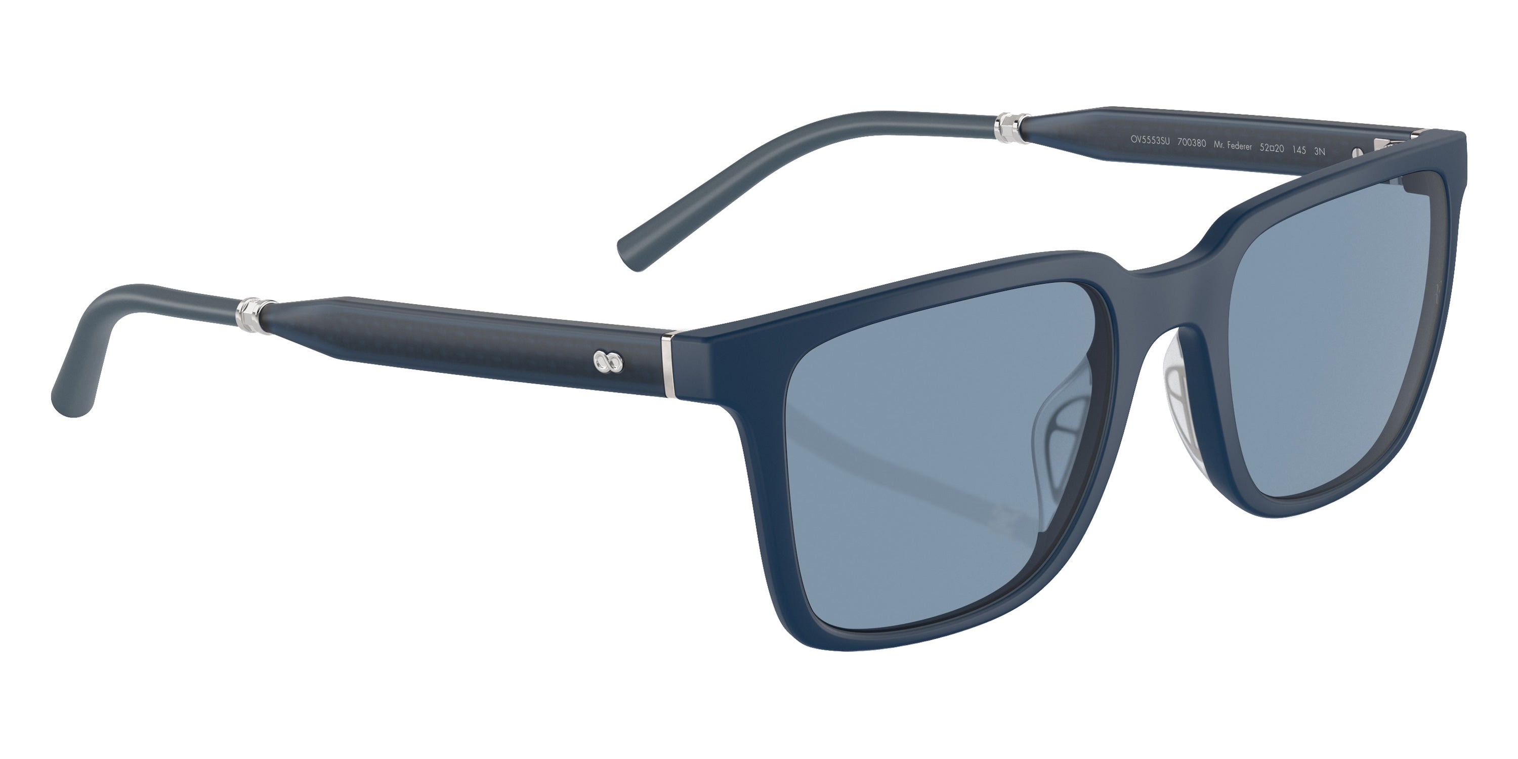 Oliver Peoples® Mr. Federer Sun OV5553SU 700380 55 Sunglasses - Semi-Matte Blue Ash / Marine