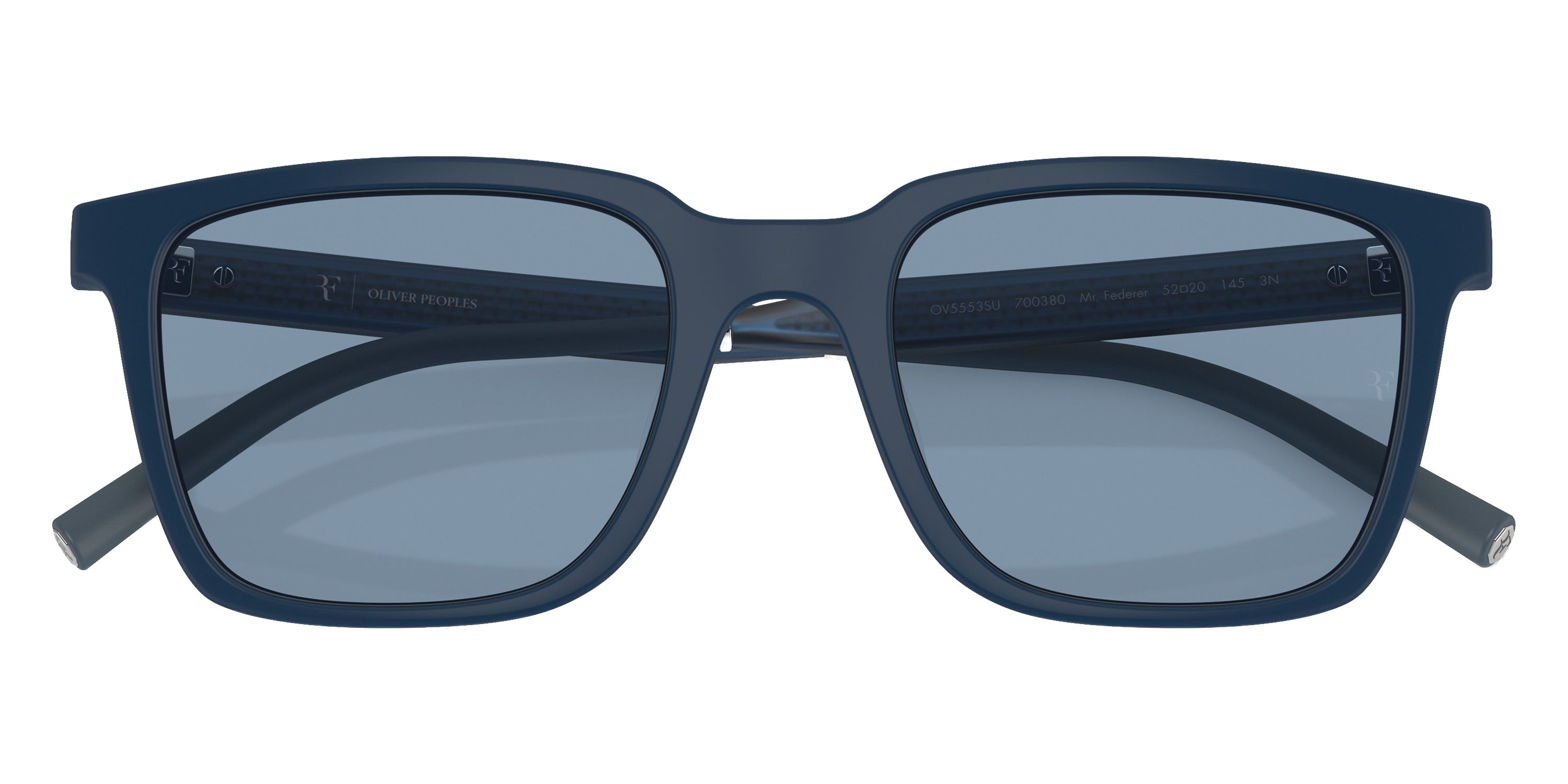 Oliver Peoples® Mr. Federer Sun OV5553SU 700380 55 Sunglasses - Semi-Matte Blue Ash / Marine