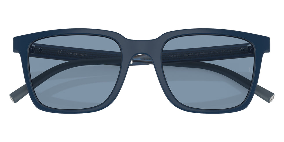Oliver Peoples® Mr. Federer Sun OV5553SU 700380 55 Sunglasses - Semi-Matte Blue Ash / Marine