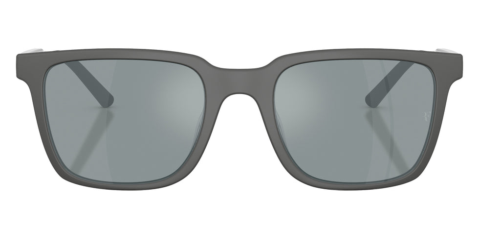 Oliver Peoples® Mr. Federer Sun OV5553SU 70086G 52 Sunglasses - Semi-matte Anthracite / Gray Polarized Flash Mirrored