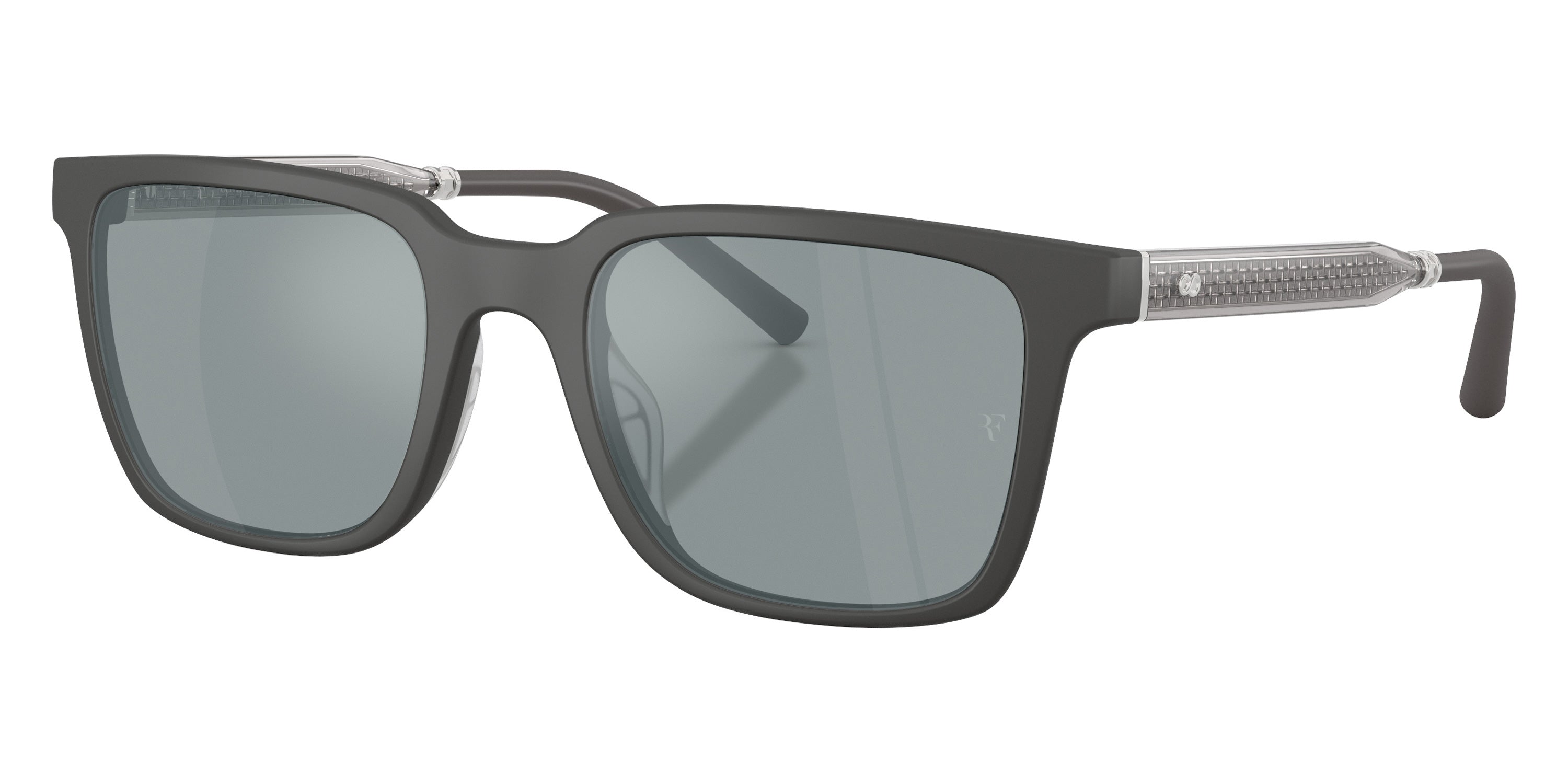 Oliver Peoples® Mr. Federer Sun OV5553SU 70086G 52 Sunglasses - Semi-matte Anthracite / Gray Polarized Flash Mirrored
