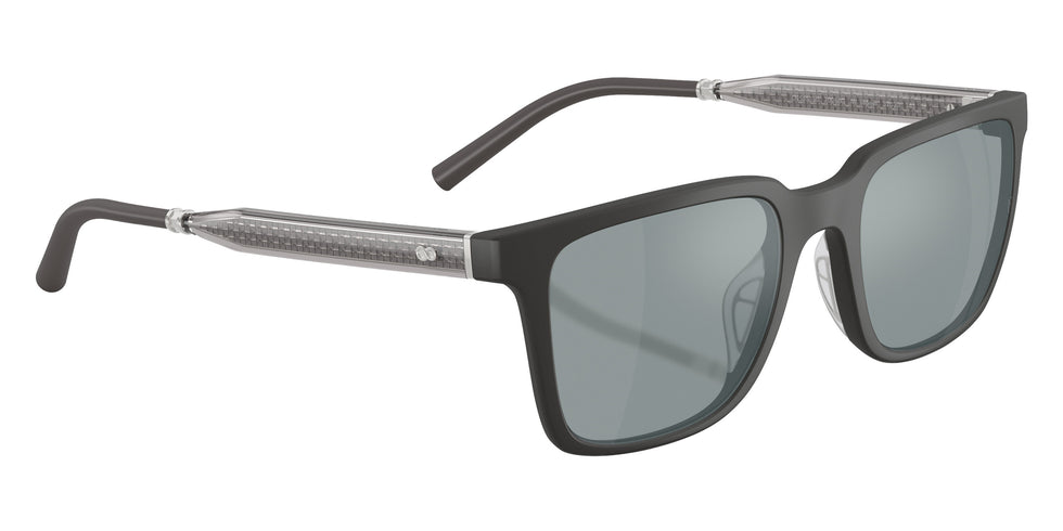 Oliver Peoples® Mr. Federer Sun OV5553SU 70086G 52 Sunglasses - Semi-matte Anthracite / Gray Polarized Flash Mirrored