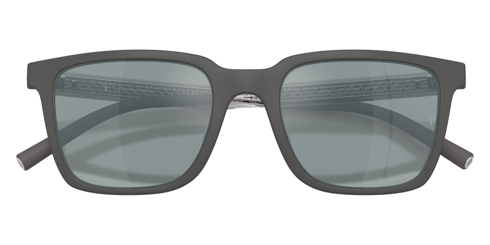 Oliver Peoples® Mr. Federer Sun OV5553SU 70086G 52 Sunglasses - Semi-matte Anthracite / Gray Polarized Flash Mirrored
