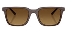 Oliver Peoples® Mr. Federer Sun OV5553SU 701013 52 Sunglasses - Semi-Matte Dark Brown / Saddle Gradient Wash to Dark Transitions
