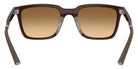 Oliver Peoples® Mr. Federer Sun OV5553SU 701013 52 Sunglasses - Semi-Matte Dark Brown / Saddle Gradient Wash to Dark Transitions