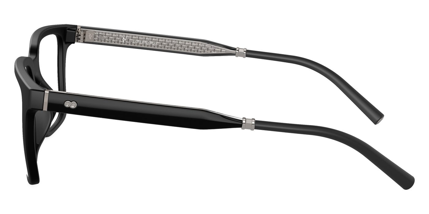 Oliver Peoples® Mr. Federer-R OV5553U 7001 52 Eyeglasses - Semi-Matte Black/Crystal Silver