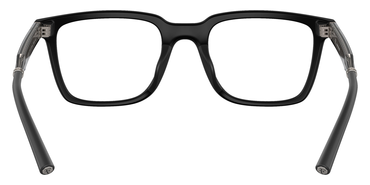 Oliver Peoples® Mr. Federer-R OV5553U 7001 52 Eyeglasses - Semi-Matte Black/Crystal Silver