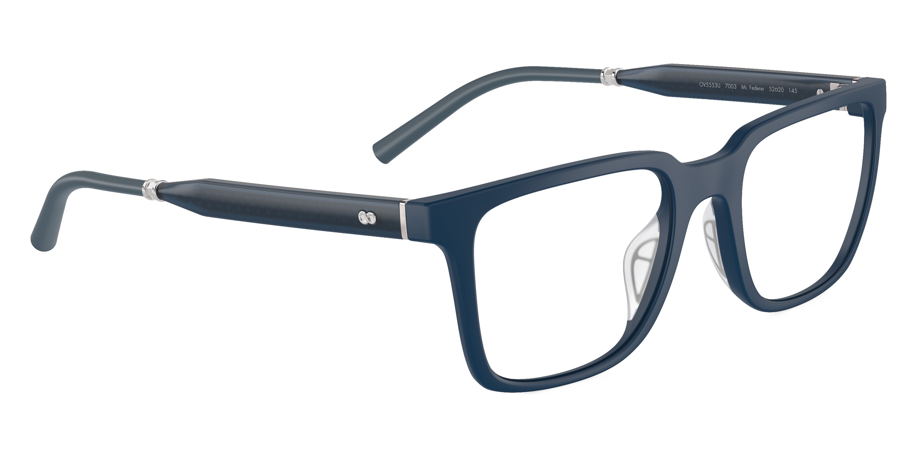 Oliver Peoples® Mr. Federer-R OV5553U 7003 52 Eyeglasses - Semi-Matte Blue Ash/Blue Ash Silver