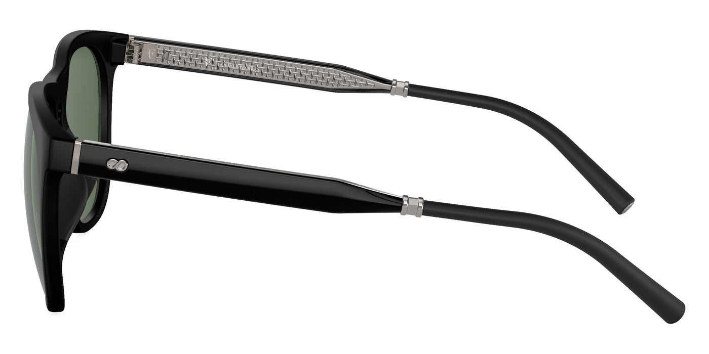 Oliver Peoples® R-1 OV5554SU 70019A 55 Sunglasses - Semi-Matte Black/Crystal Silver / G-15 Polarized