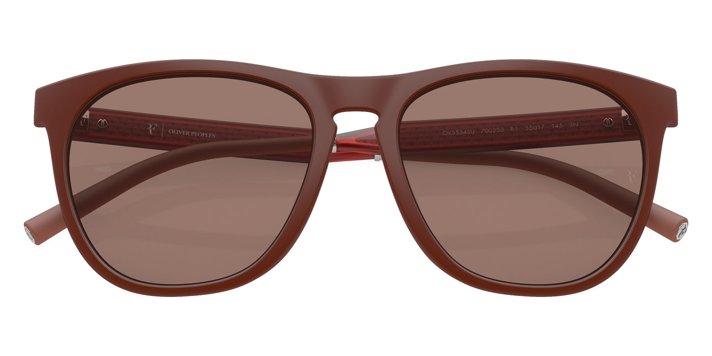 Oliver Peoples® R-1 OV5554SU 700253 55 Sunglasses - Semi-Matte Brick/Brick Silver / Sierra