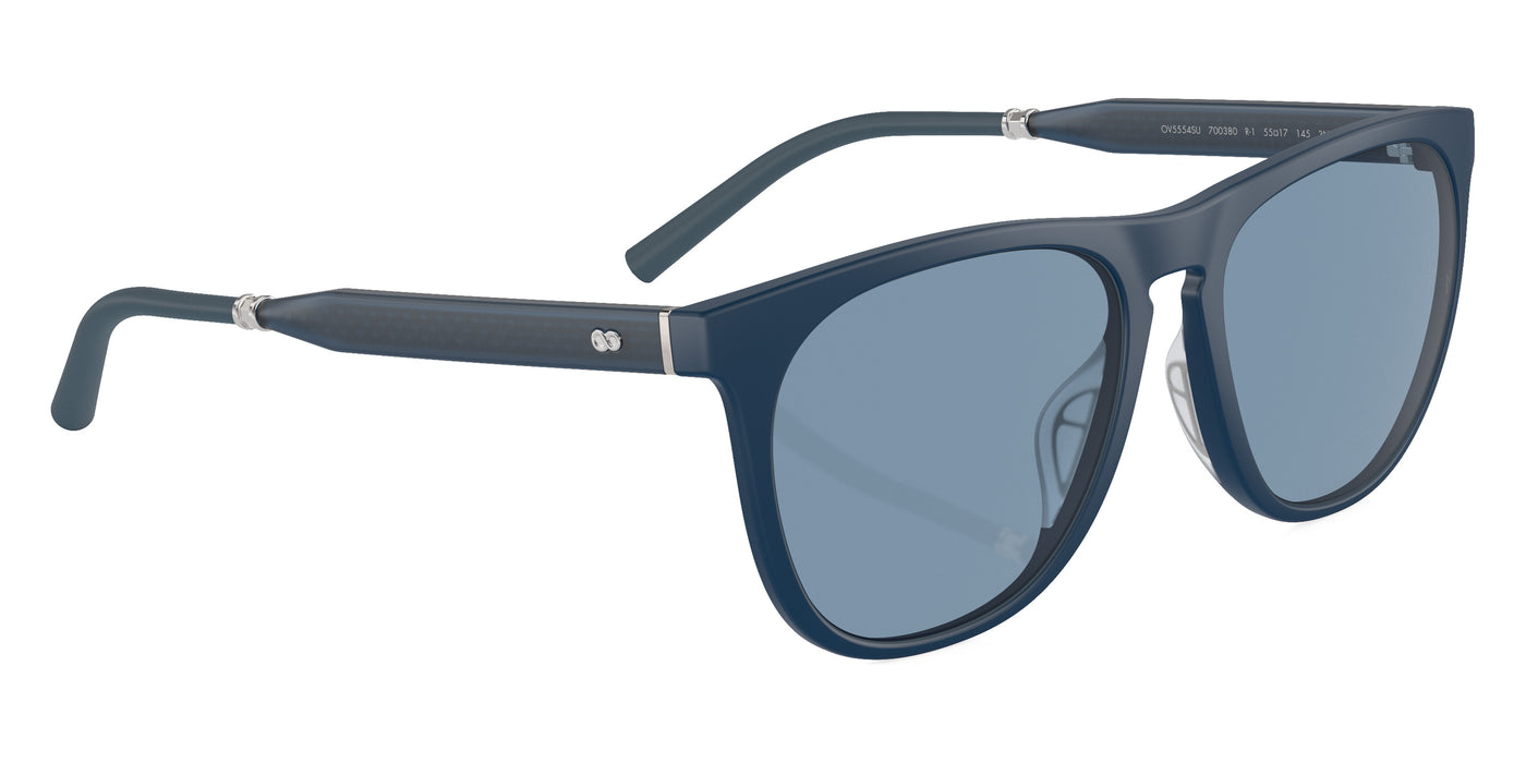 Oliver Peoples® R-1 OV5554SU 700380 55 Sunglasses - Semi-Matte Blue Ash/Blue Ash Silver / Marine