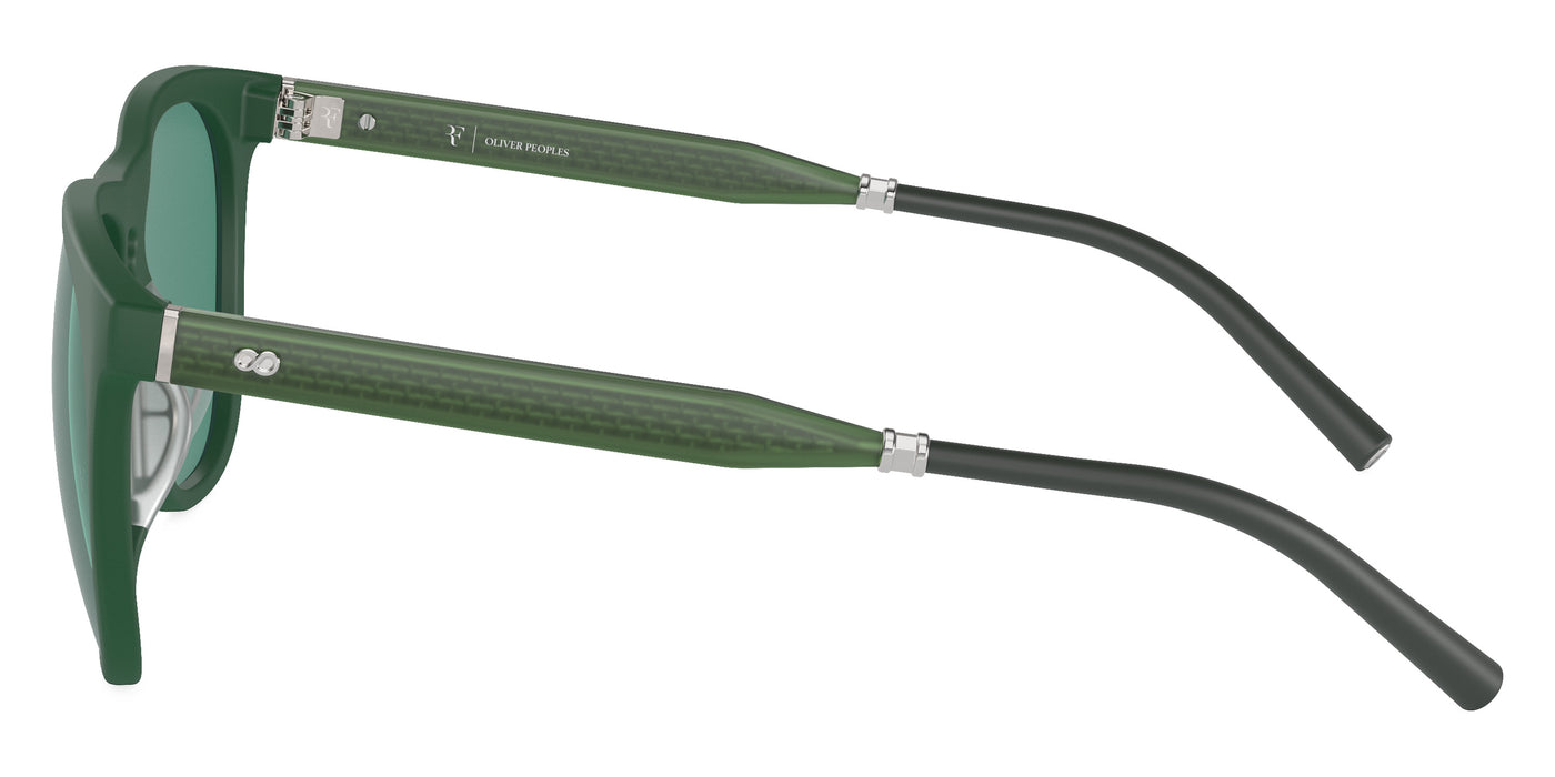 Oliver Peoples® R-1 OV5554SU 700471 55 Sunglasses - Semi-Matte Ryegrass/Ryegrass Silver / Forest
