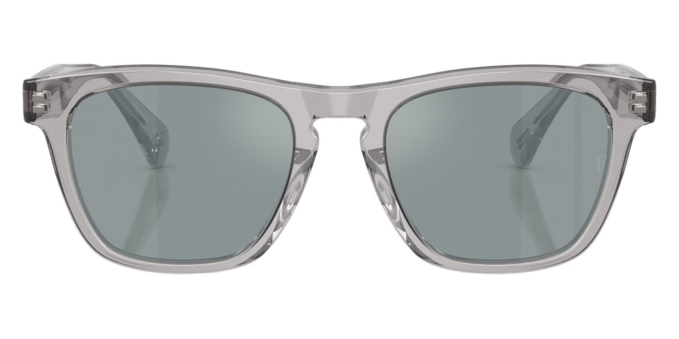 Oliver Peoples® R-3 OV5555SU 11326G 54 Sunglasses - Workman Gray / Gray Polarized Flash Mirrored