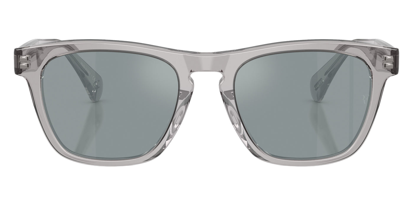 Oliver Peoples® R-3 OV5555SU 11326G 54 Sunglasses - Workman Gray / Gray Polarized Flash Mirrored