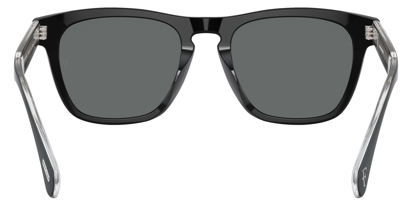 Oliver Peoples® R-3 OV5555SU 149281 51 Sunglasses - Black/Crystal / Gray Polarized Mirrored