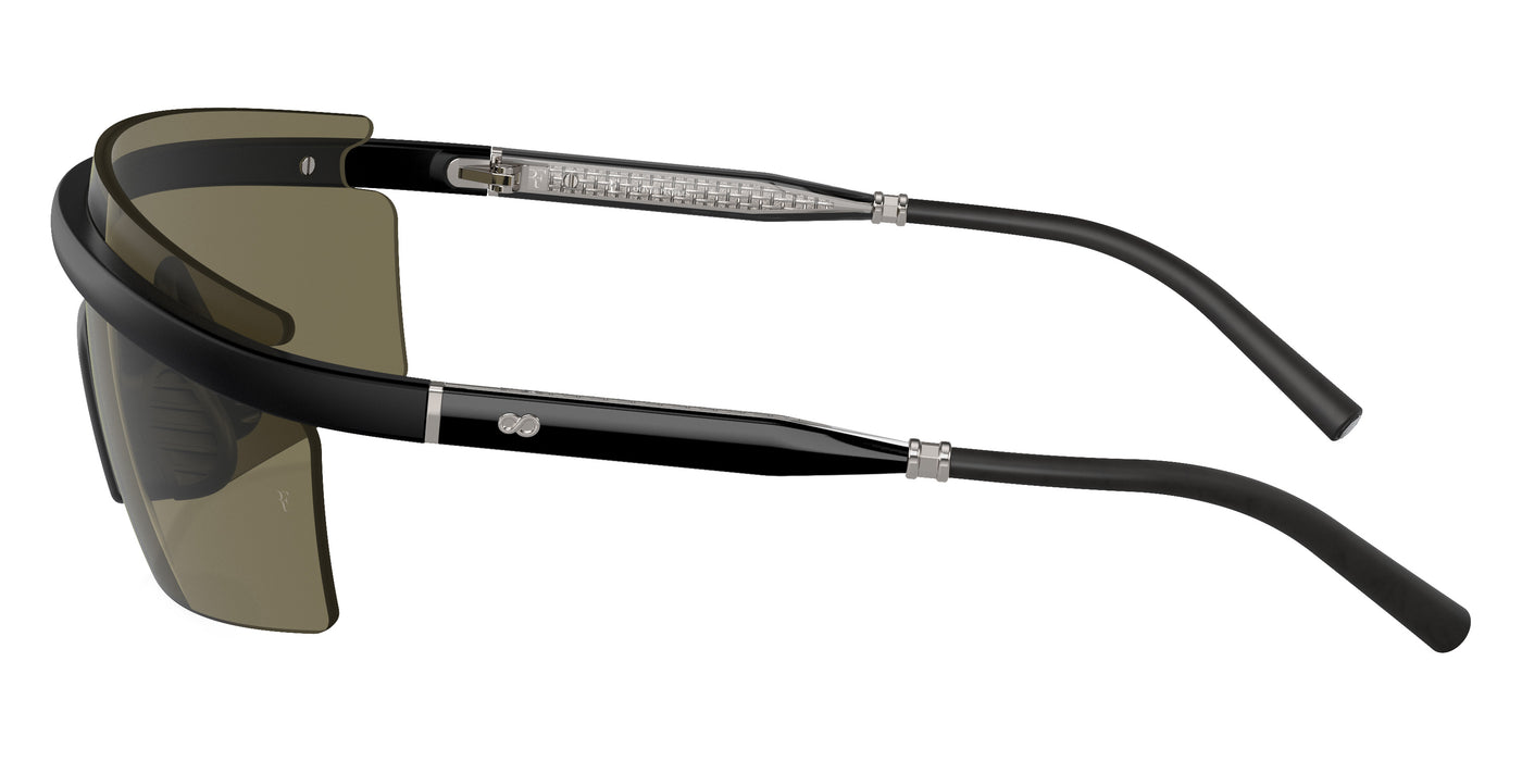 Oliver Peoples® R-4 OV5556S 70012 35 Sunglasses - Semi-Matte Black/Crystal Silver / G-15