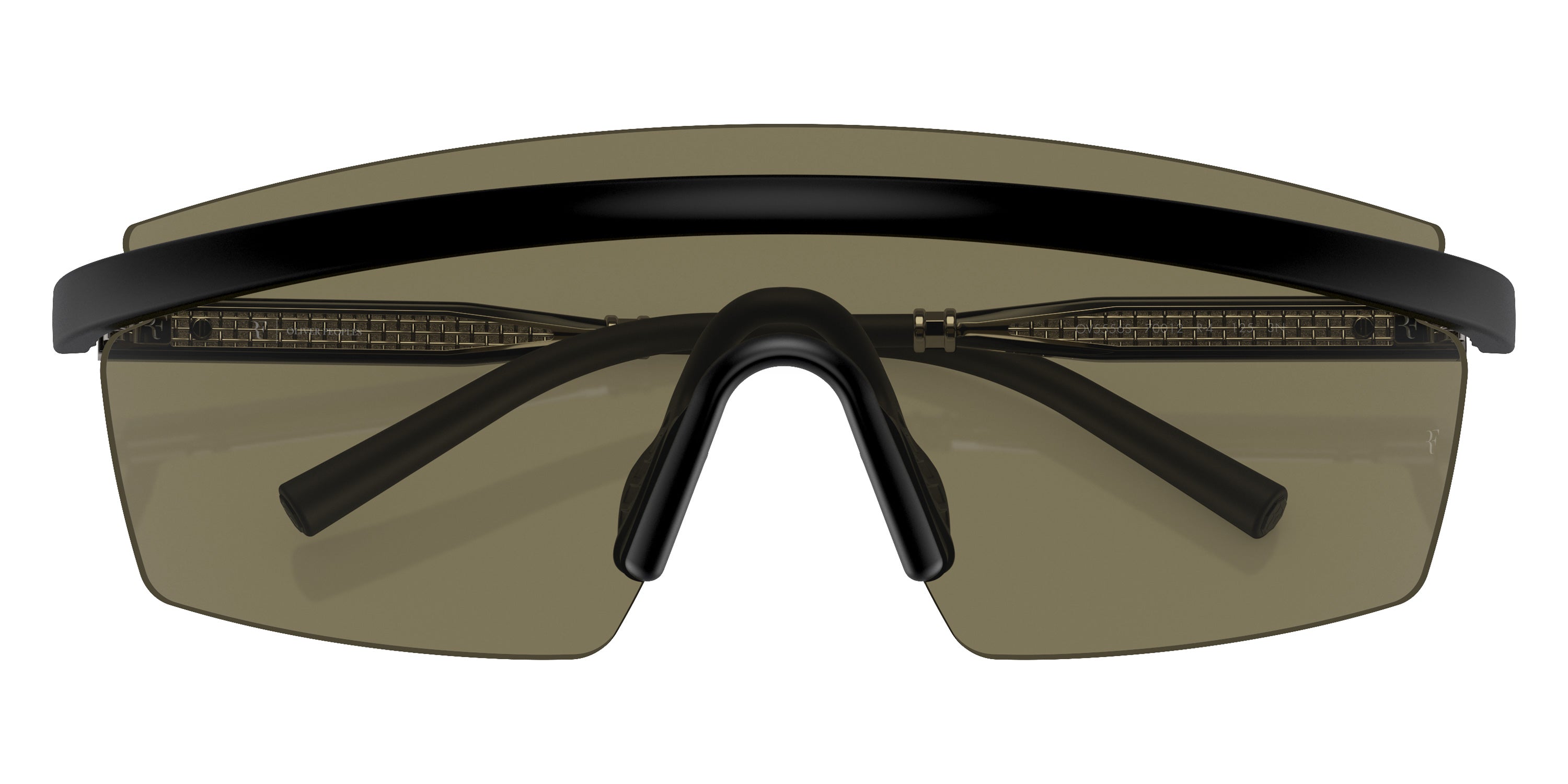 Oliver Peoples® R-4 OV5556S 70012 35 Sunglasses - Semi-Matte Black/Crystal Silver / G-15