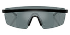 Oliver Peoples® R-4 OV5556S 70016G 35 Sunglasses - Semi Matte Black/Crystal/Silver / Black Mirrored