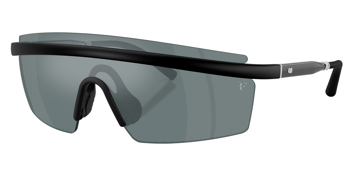 Oliver Peoples® R-4 OV5556S 70016G 35 Sunglasses - Semi Matte Black/Crystal/Silver / Black Mirrored
