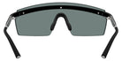 Oliver Peoples® R-4 OV5556S 70016G 35 Sunglasses - Semi Matte Black/Crystal/Silver / Black Mirrored