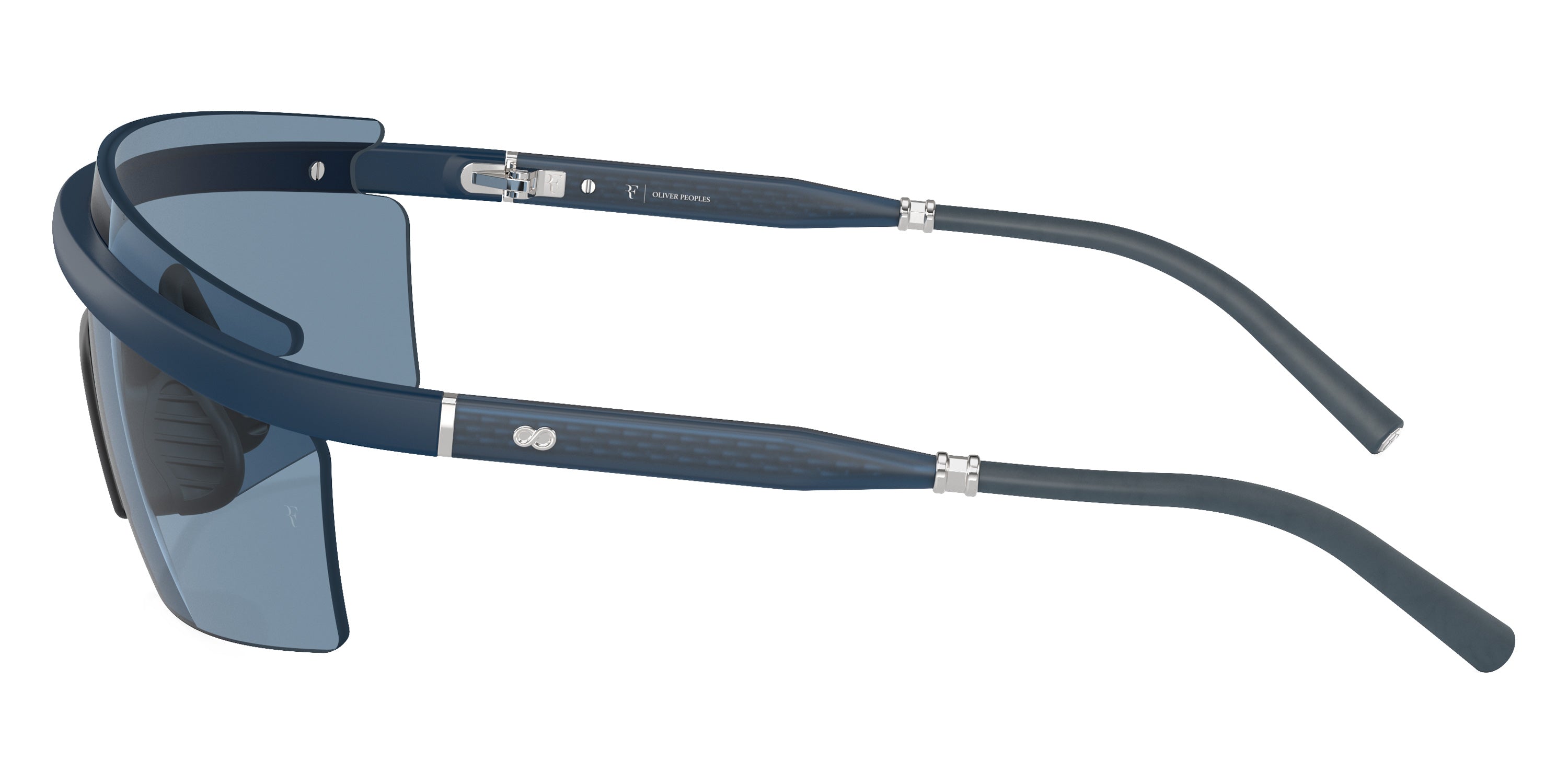 Oliver Peoples® R-4 OV5556S 700380 35 Sunglasses - Semi-Matte Blue Ash/Blue Ash Silver / Marine
