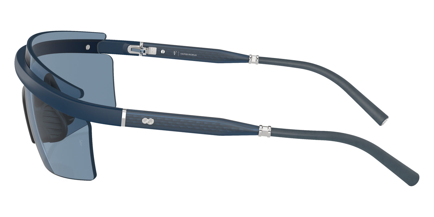 Oliver Peoples® R-4 OV5556S 700380 35 Sunglasses - Semi-Matte Blue Ash/Blue Ash Silver / Marine