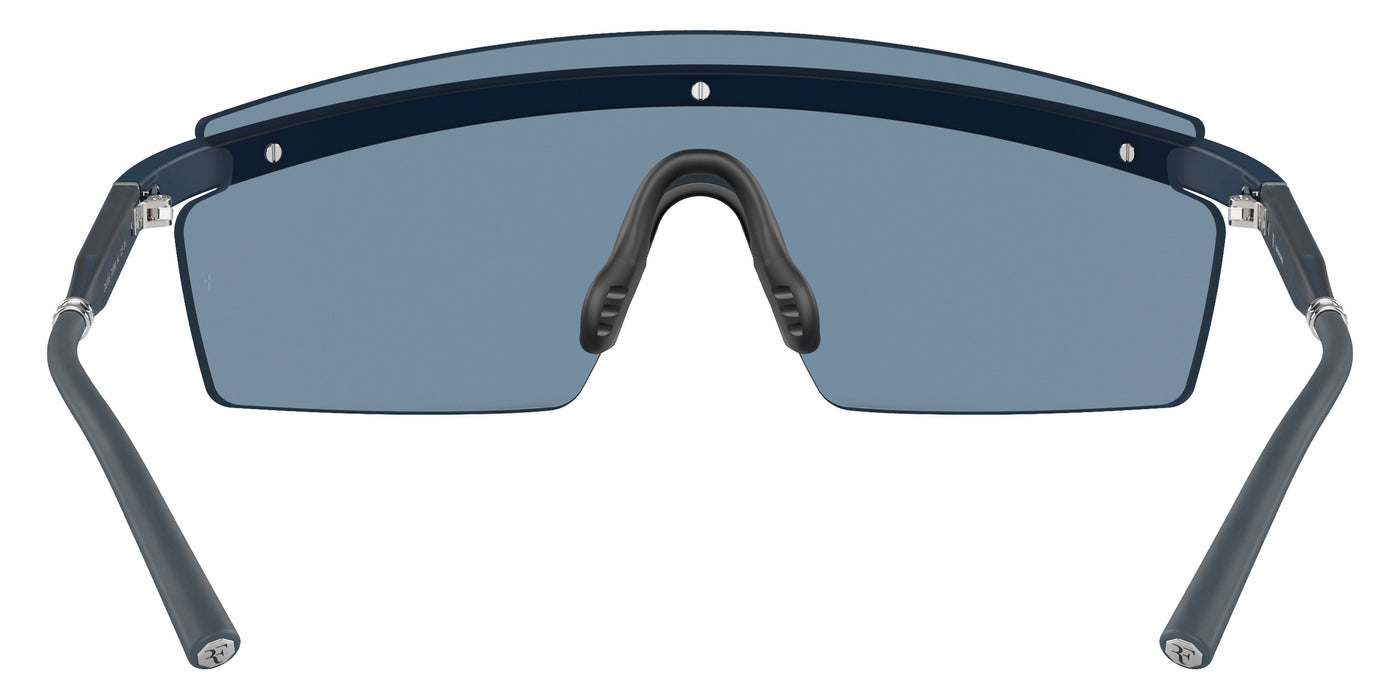 Oliver Peoples® R-4 OV5556S 700380 35 Sunglasses - Semi-Matte Blue Ash/Blue Ash Silver / Marine