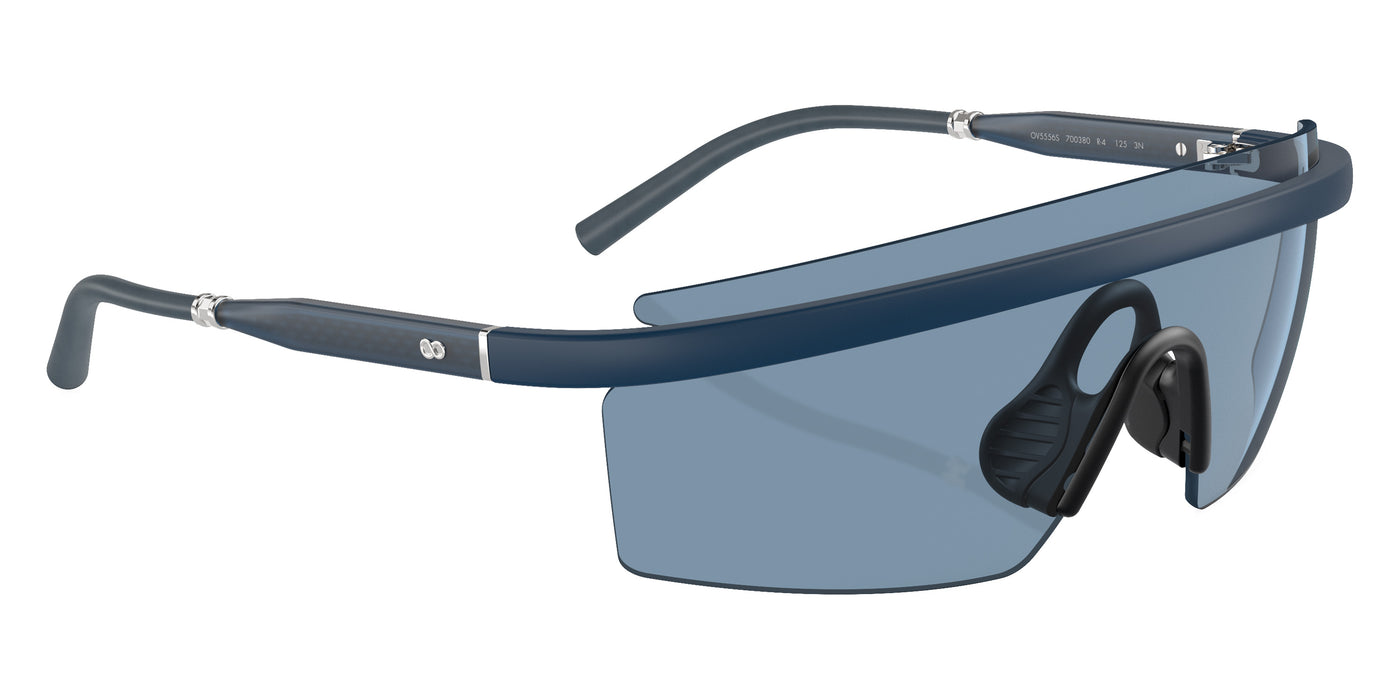 Oliver Peoples® R-4 OV5556S 700380 35 Sunglasses - Semi-Matte Blue Ash/Blue Ash Silver / Marine