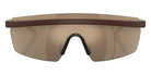 Oliver Peoples® R-4 OV5556S 70055A 35 Sunglasses - Semi-Matte Umber/Cortado Gold / Desert Flash Mirrored