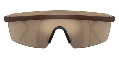 Oliver Peoples® R-4 OV5556S 70055A 35 Sunglasses - Semi-Matte Umber/Cortado Gold / Desert Flash Mirrored