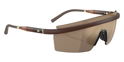 Oliver Peoples® R-4 OV5556S 70055A 35 Sunglasses - Semi-Matte Umber/Cortado Gold / Desert Flash Mirrored