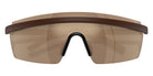 Oliver Peoples® R-4 OV5556S 70055A 35 Sunglasses - Semi-Matte Umber/Cortado Gold / Desert Flash Mirrored