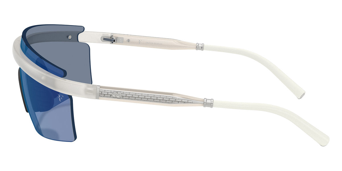 Oliver Peoples® R-4 OV5556S 700755 35 Sunglasses - Warm White/Crystal/Silver / Marine Mirrored