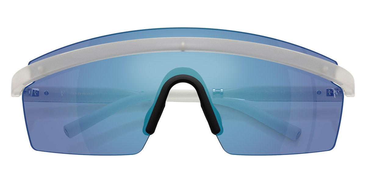 Oliver Peoples® R-4 OV5556S 700755 35 Sunglasses - Warm White/Crystal/Silver / Marine Mirrored