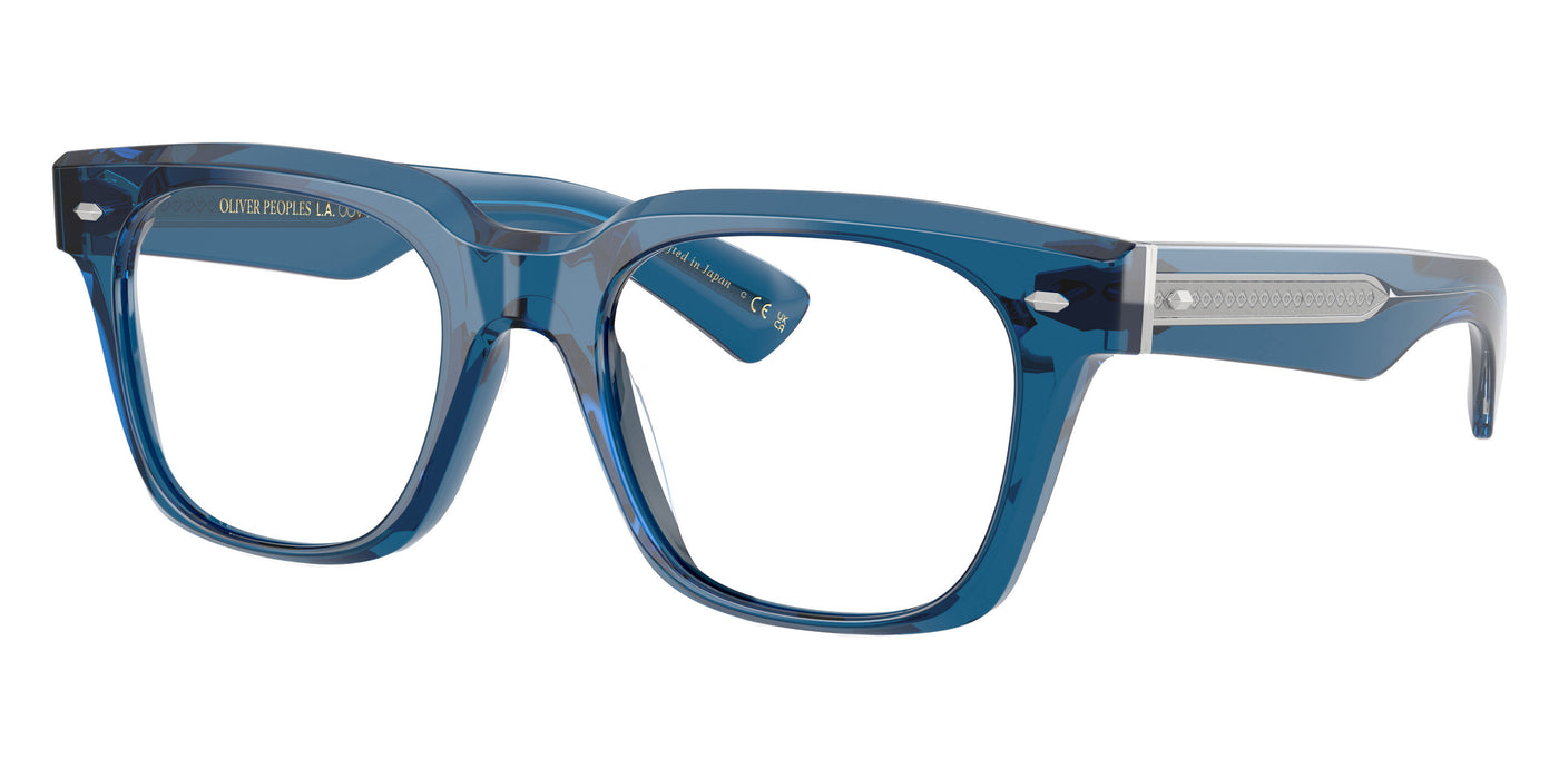 Oliver Peoples® Alfrey 18k OV5570U 1793 51 Eyeglasses - Translucent Blue